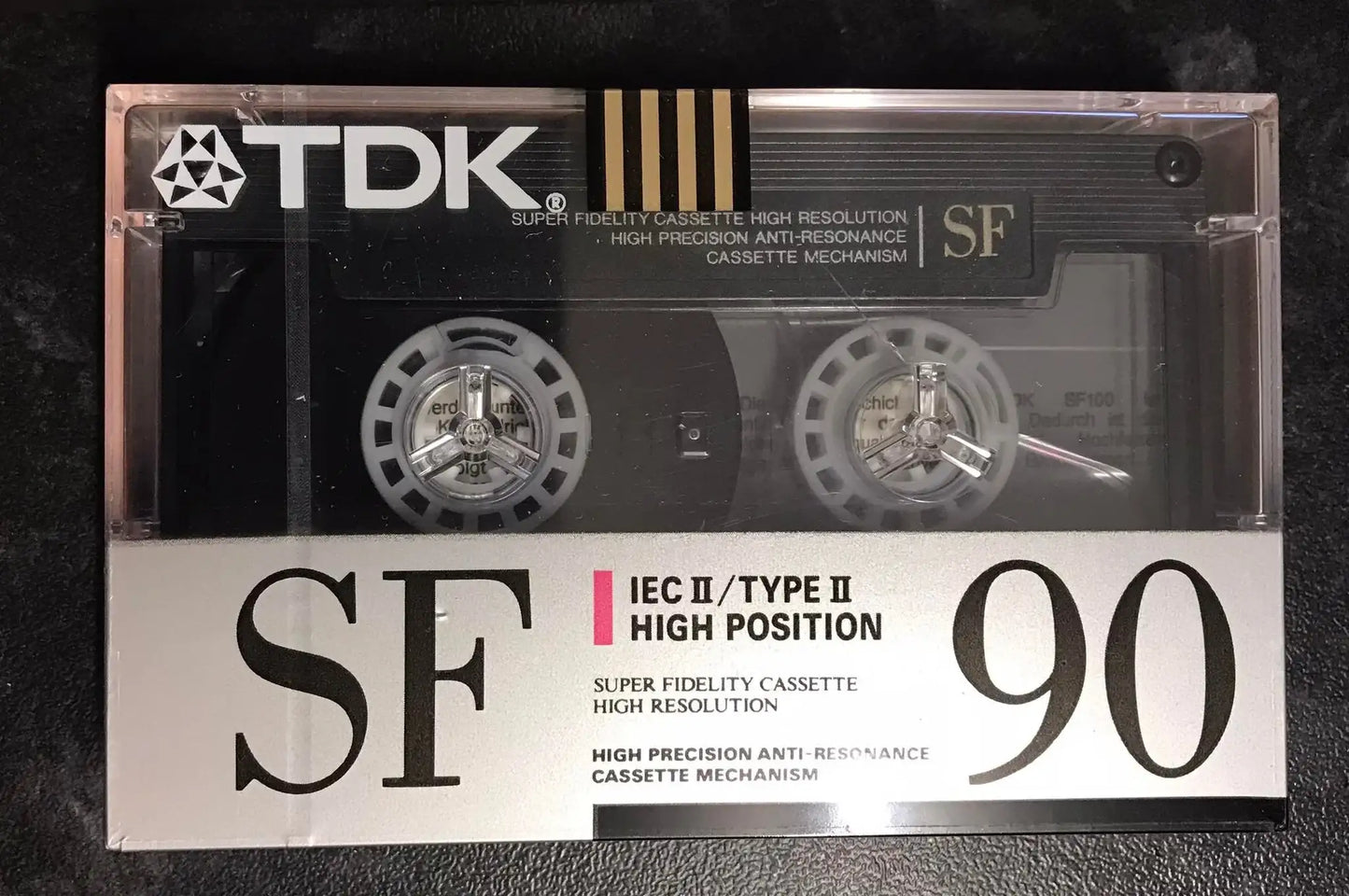 TDK SF90 Chrome Blank Audio Cassette 90 Minute Tape New Sealed Magretro